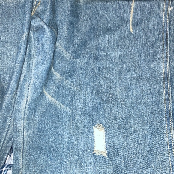COPY - DISTRESSED LOOK BLUE OVERALLS - Picture 9 of 16